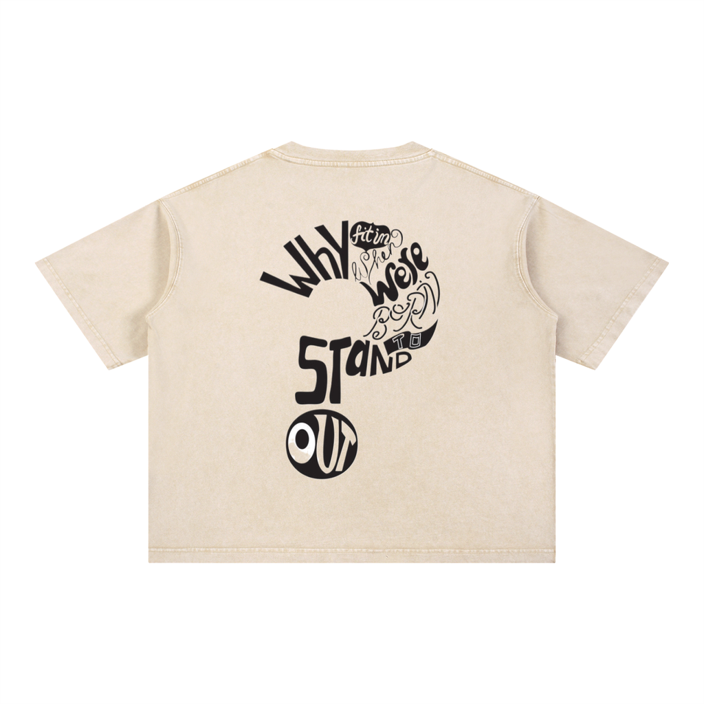 Mineral Wash Boxy Cotton T-Shirt