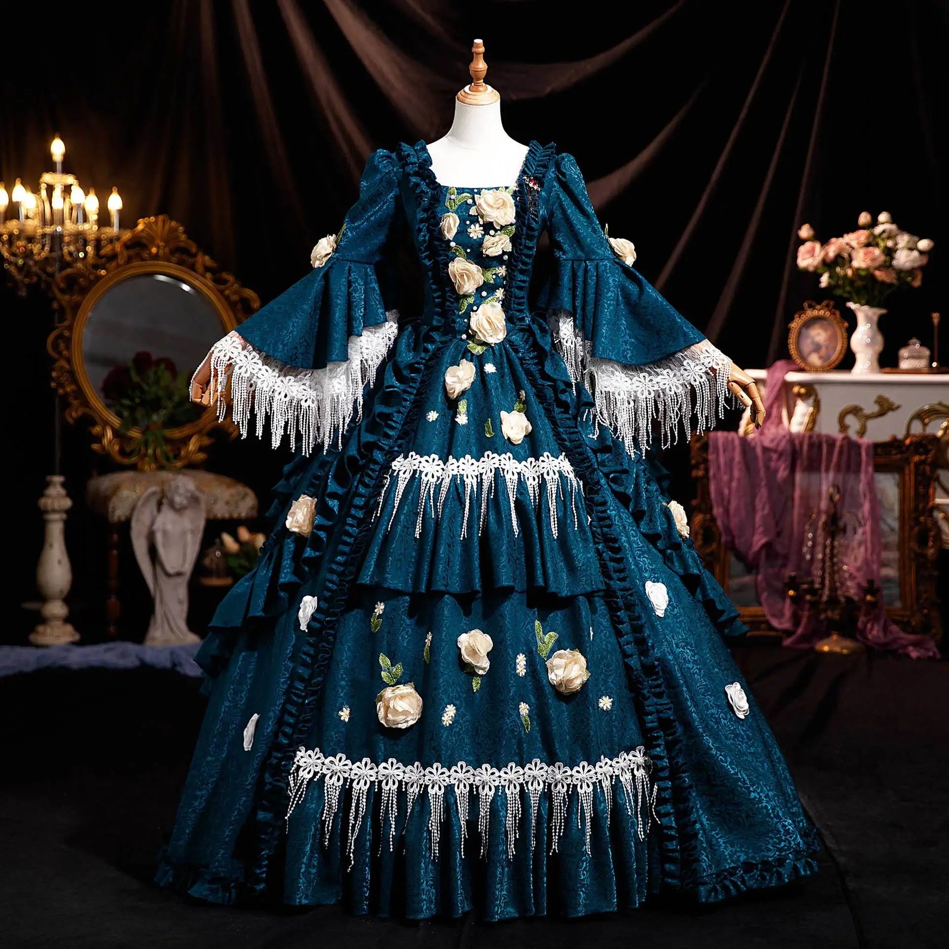 Luxury Temperament Forest Princess French Court Dress Celebrities Banquet Annual Meeting Victorian British Style Vestido De Gala