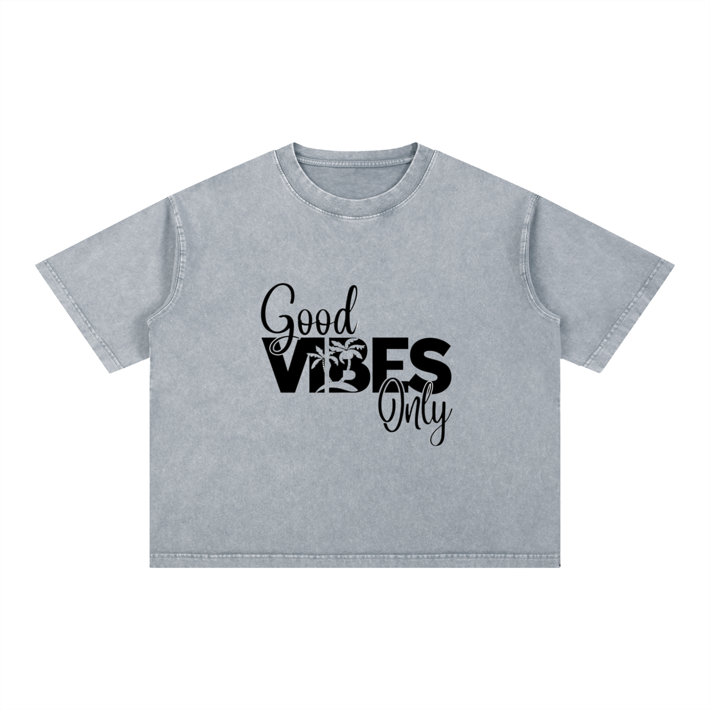 Mineral Wash Boxy Cotton T-Shirt