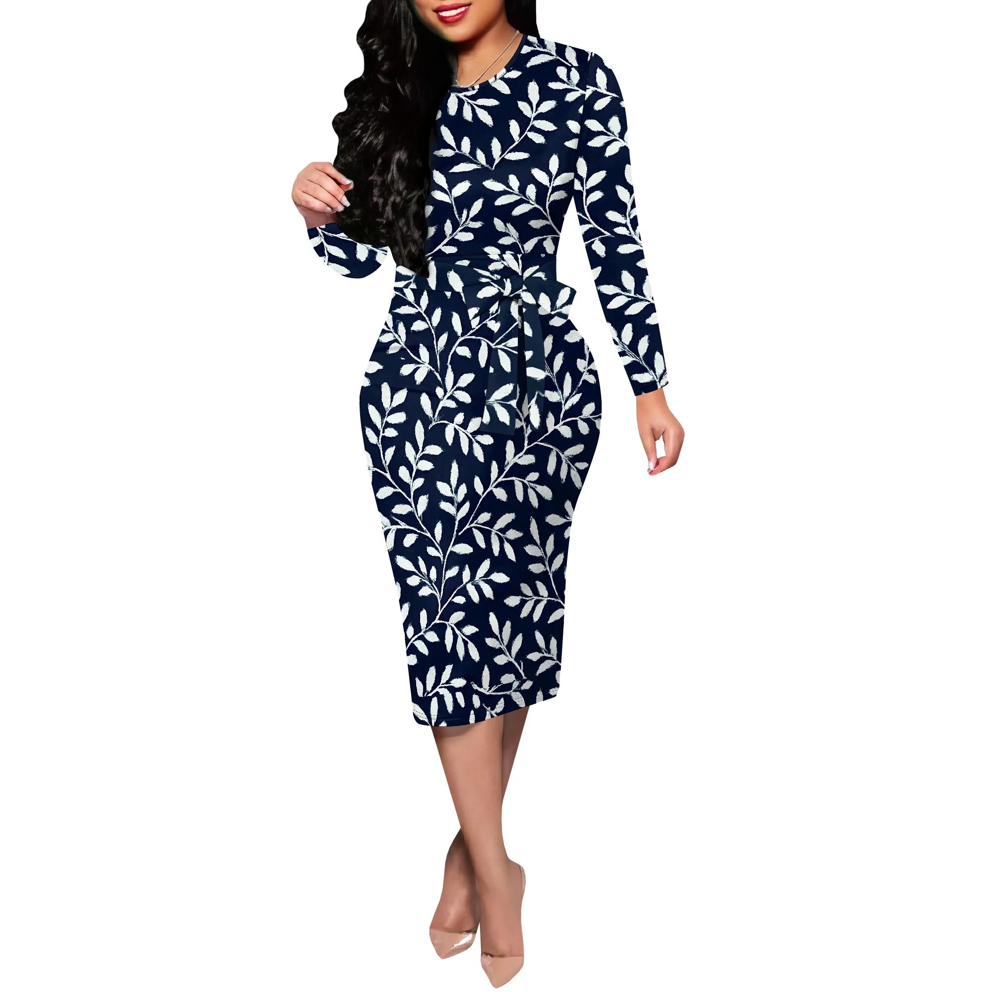 Women's Formal Church Dresses Elegant Midi Dress Office Pencil Dress for Work Funeral Cocktail Dresses