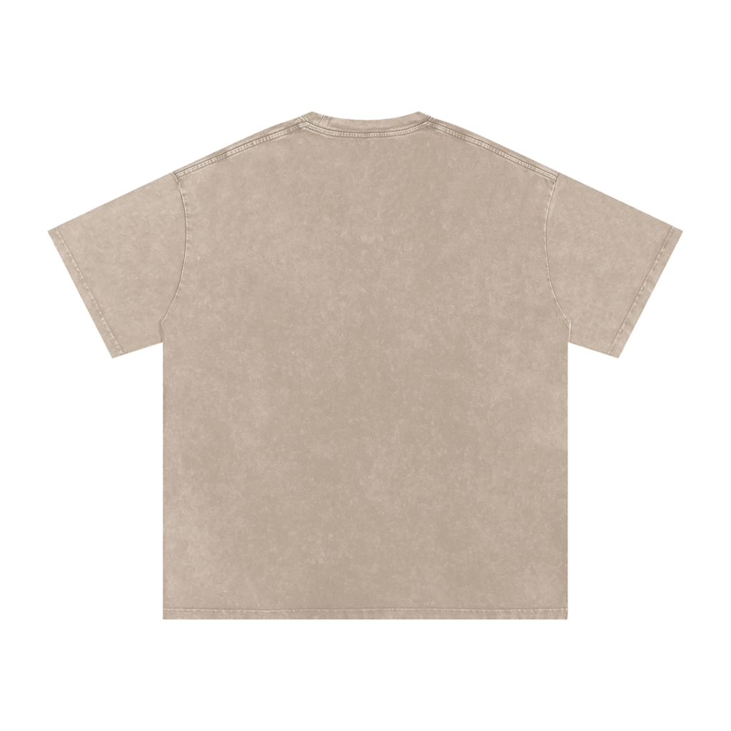 Snow Washed Oversized Cotton T-Shirt