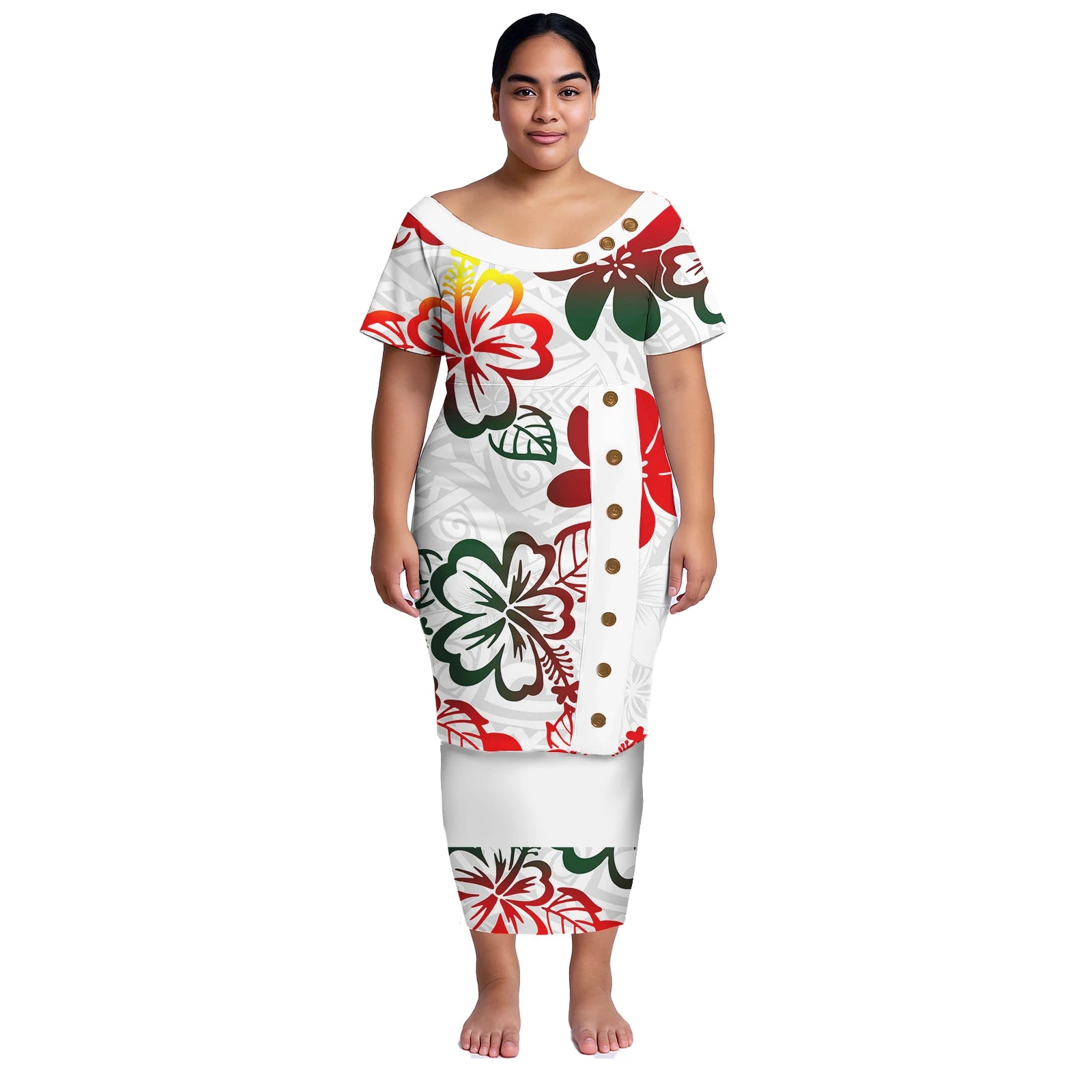 Conjunto de 2 piezas de camisa y falda para mujer, vestido de noche con estampado polinesio, ropa de talla grande con estampado personalizado, vestido informal de verano 