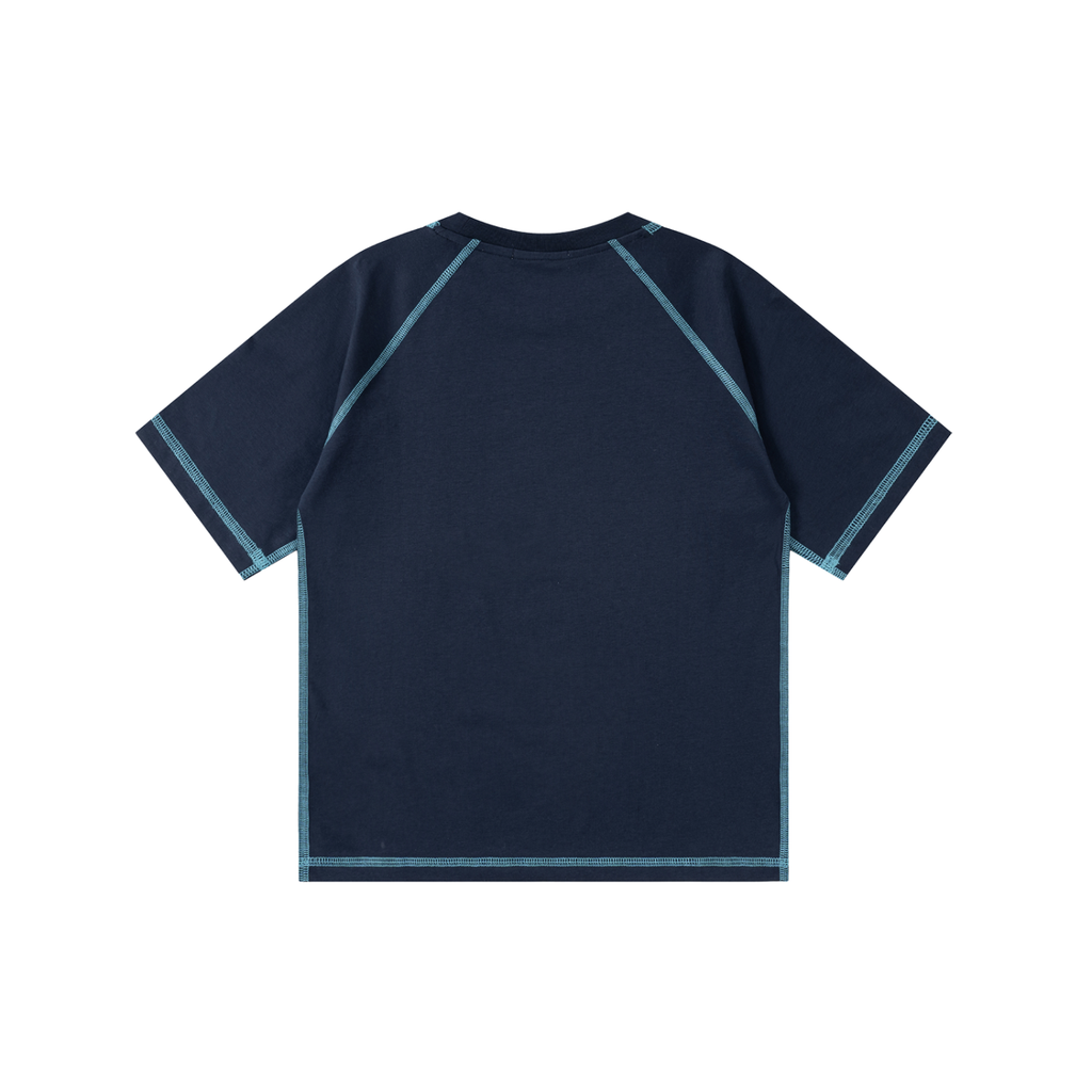 Loose Contrast-Stitched Kids' T-Shirt