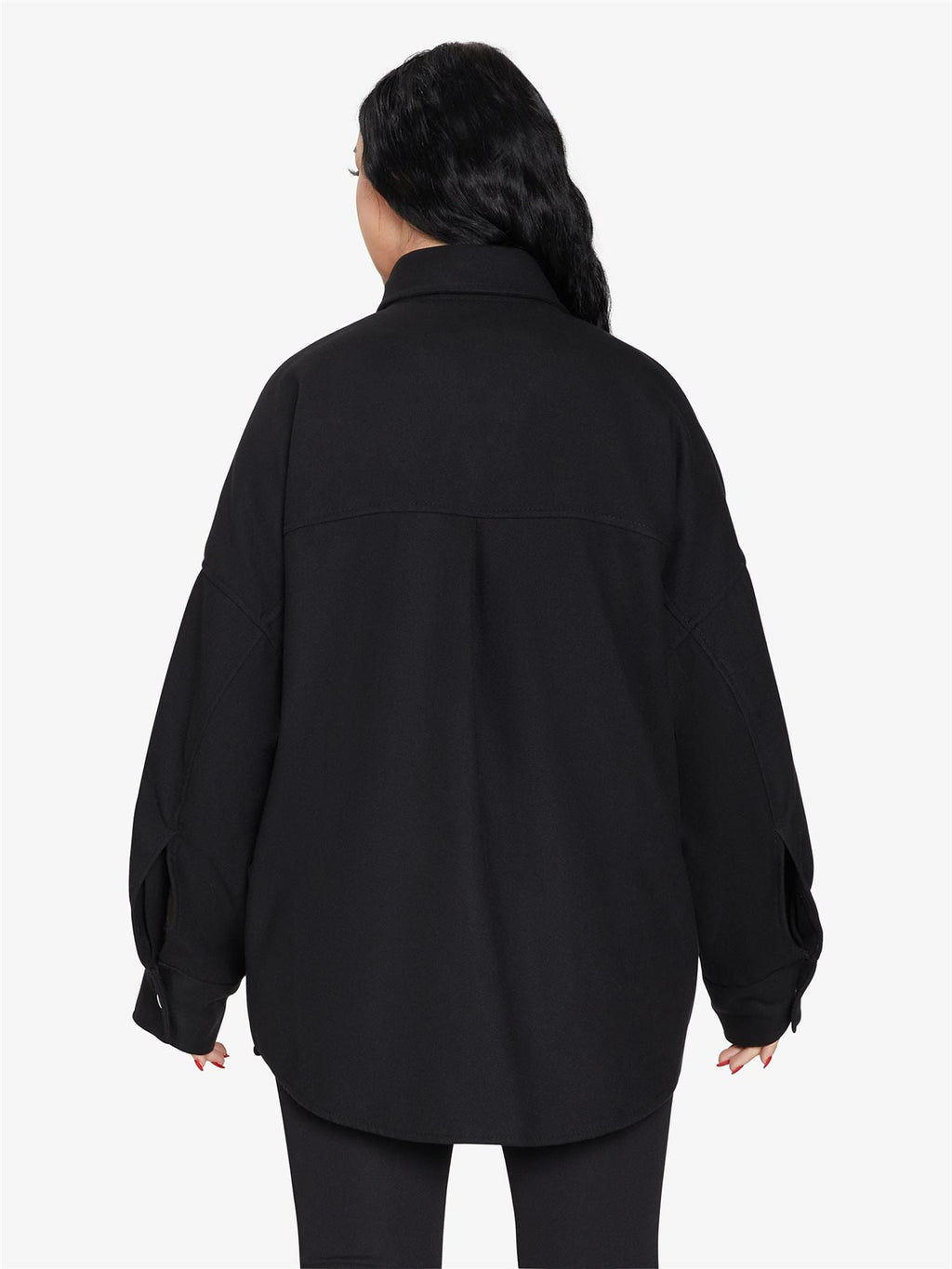 Chaqueta con bolsillo de parche de gran tamaño