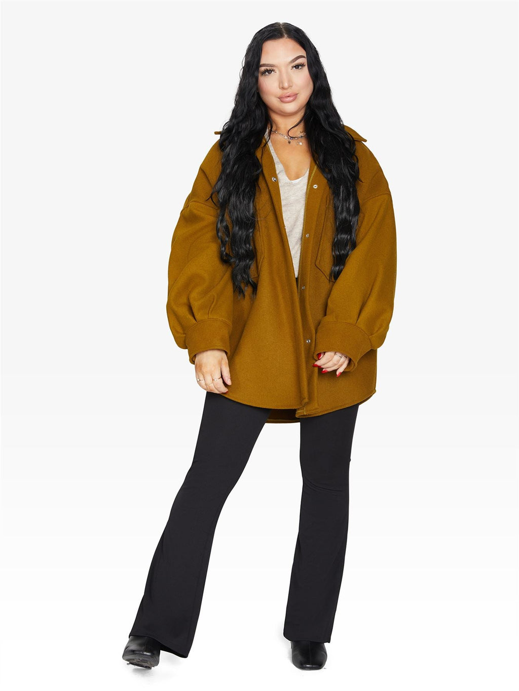 Chaqueta con bolsillo de parche de gran tamaño