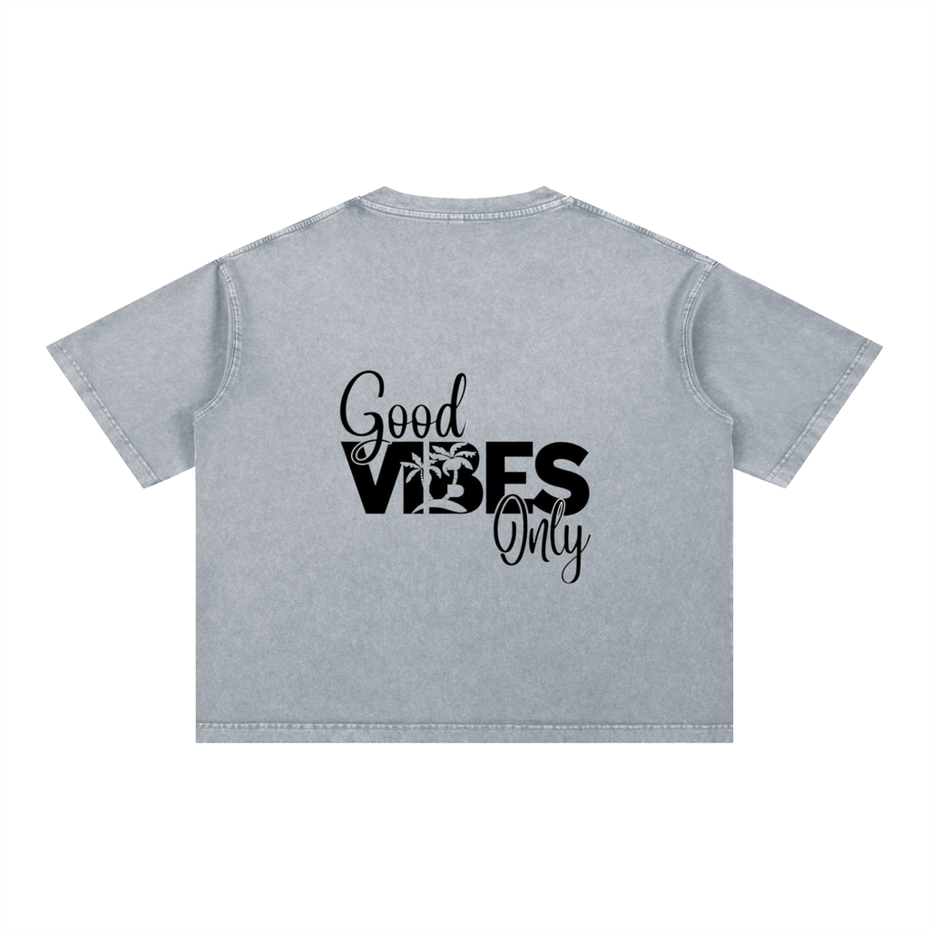 Mineral Wash Boxy Cotton T-Shirt