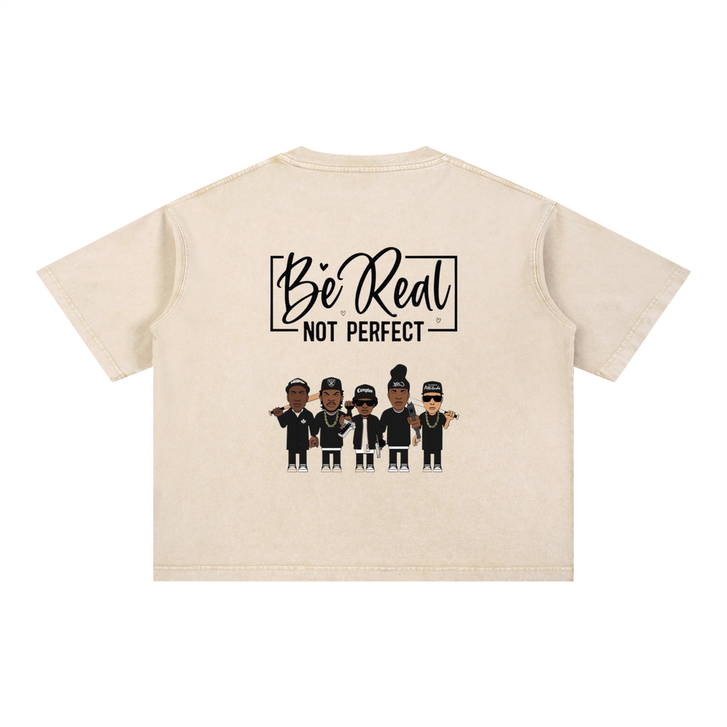 Mineral Wash Boxy Cotton T-Shirt