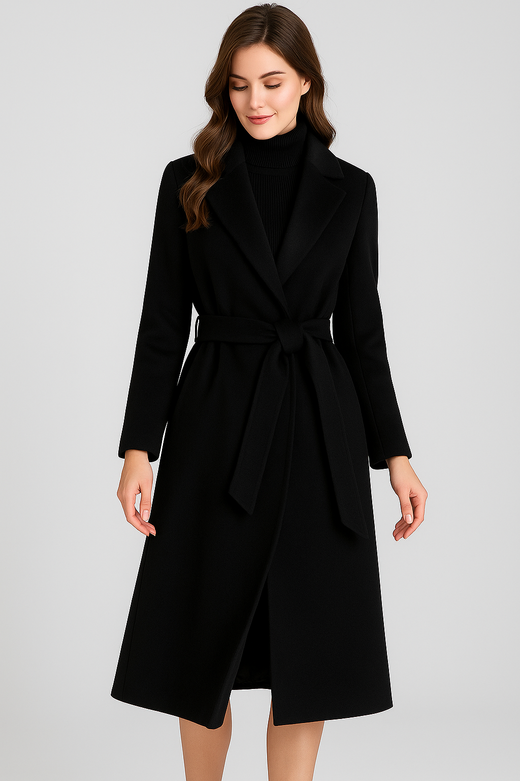 Autumn & Winter Temperament Korean Wool Coat for Women – Elegant &