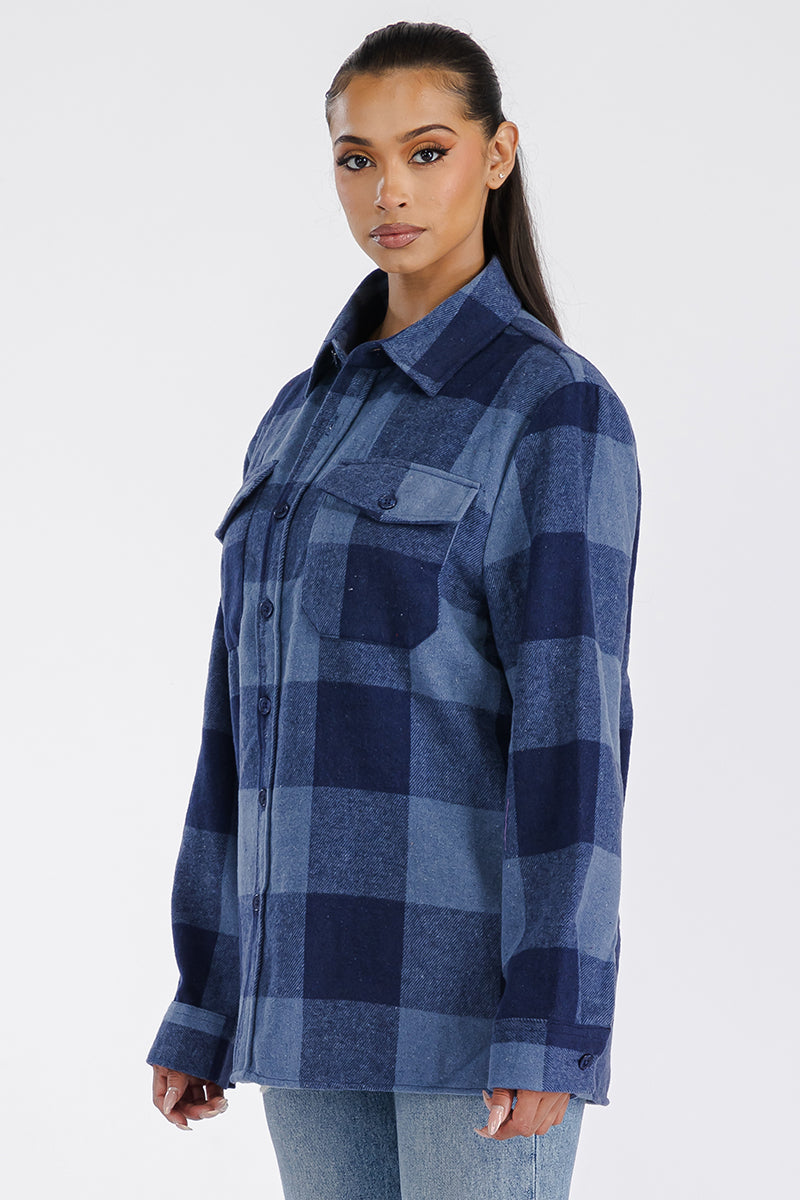 Boyfriend Oversized Soft Flannel Shacket FL503