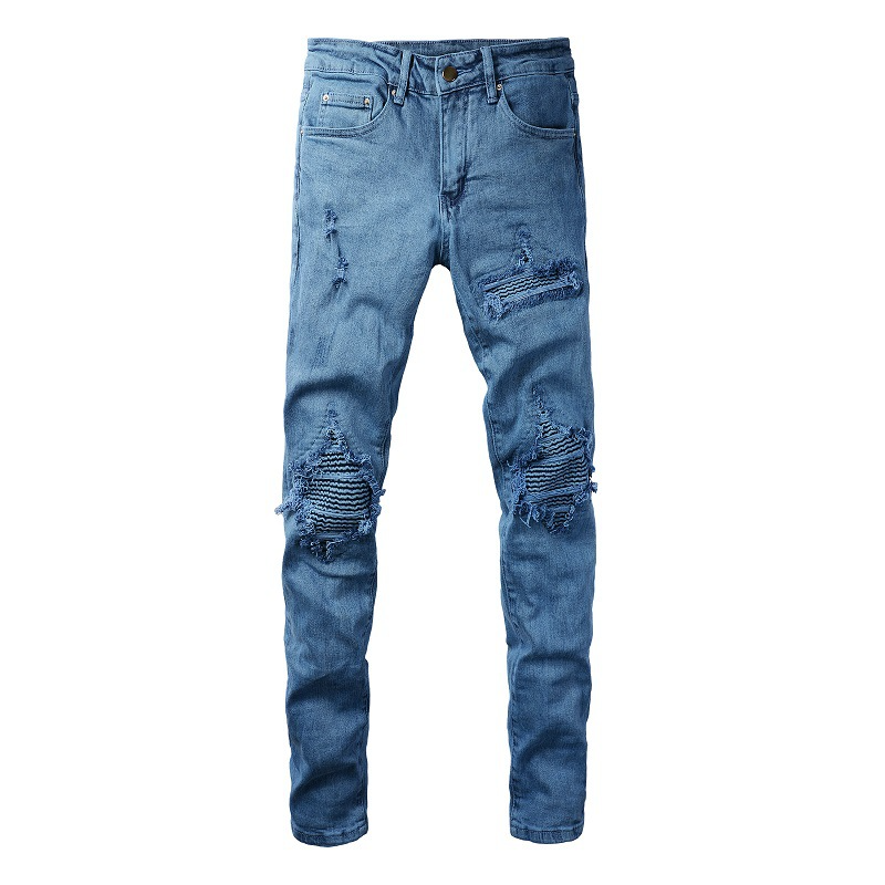 UrbanRift™ – Distressed Mid-Waist Street Jeans