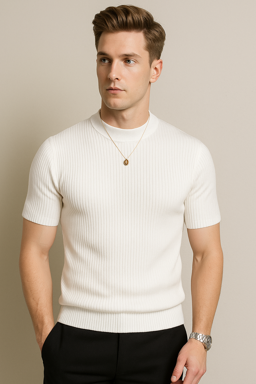 FormLayer™ – Men’s Slim Fit Ribbed Base Tee