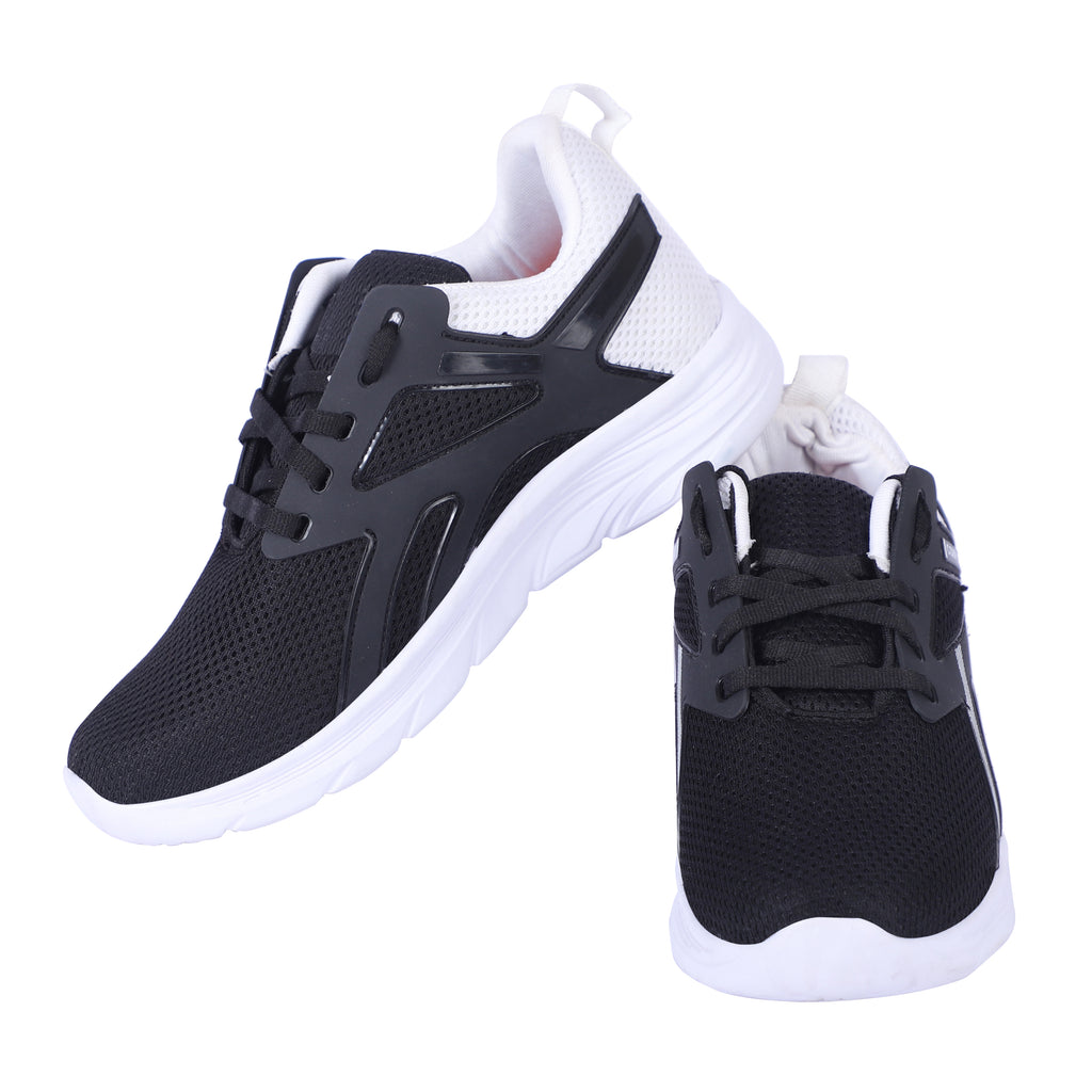 Men Lace Up Running Shoes, Black-01 (Size-6 UK)