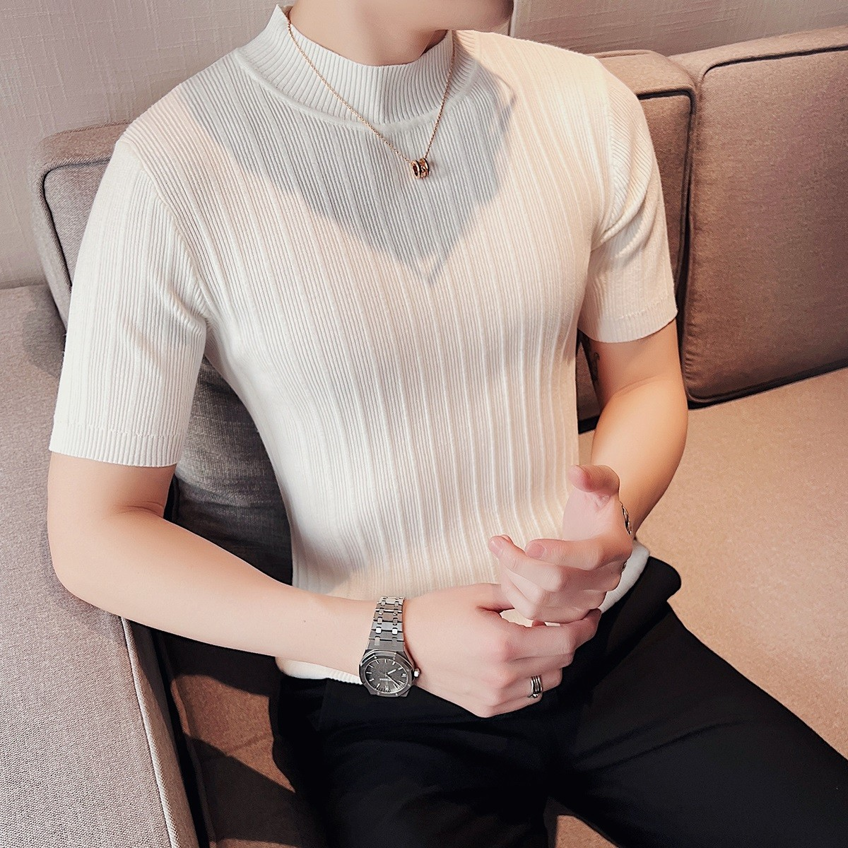 FormLayer™ – Men’s Slim Fit Ribbed Base Tee