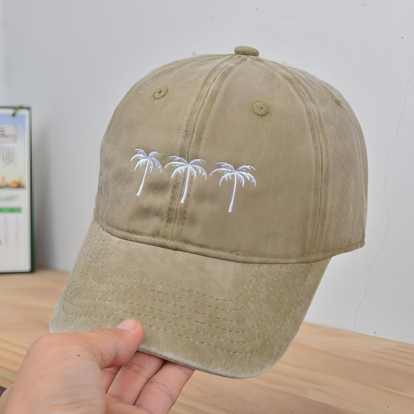 Water-washing Embroidery Retro Sun Hat For Women