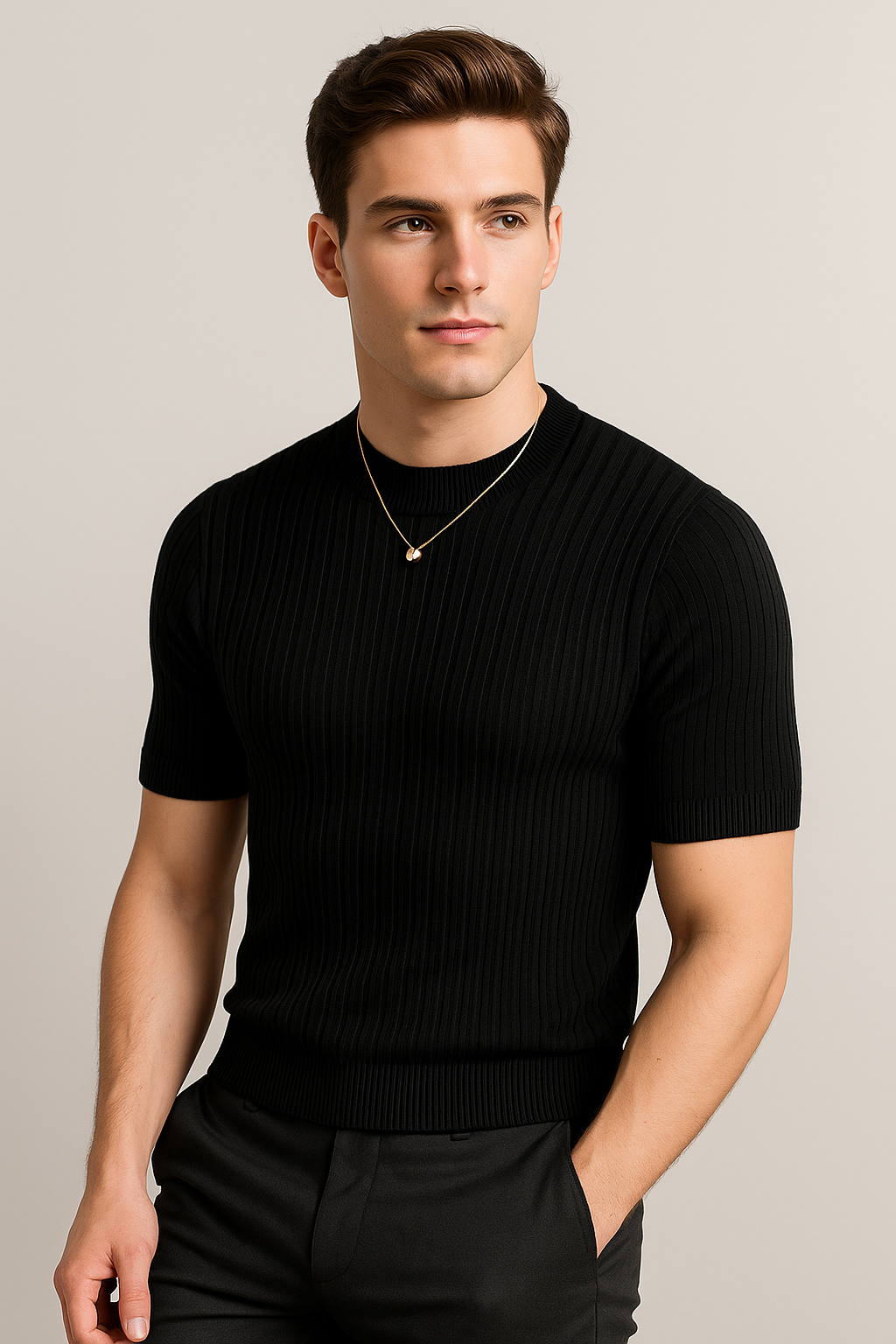 FormLayer™ – Men’s Slim Fit Ribbed Base Tee