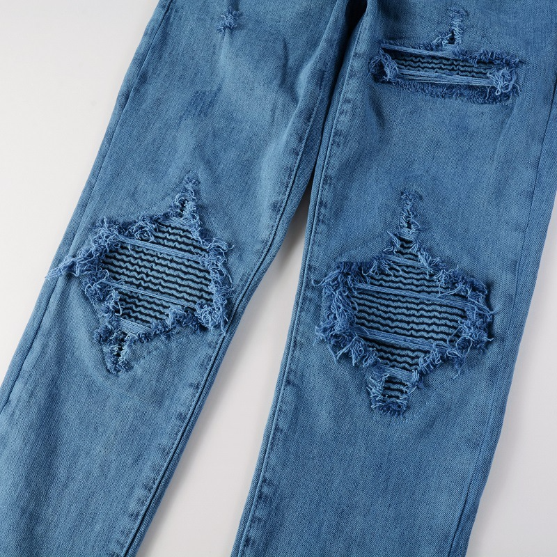 UrbanRift™ – Distressed Mid-Waist Street Jeans