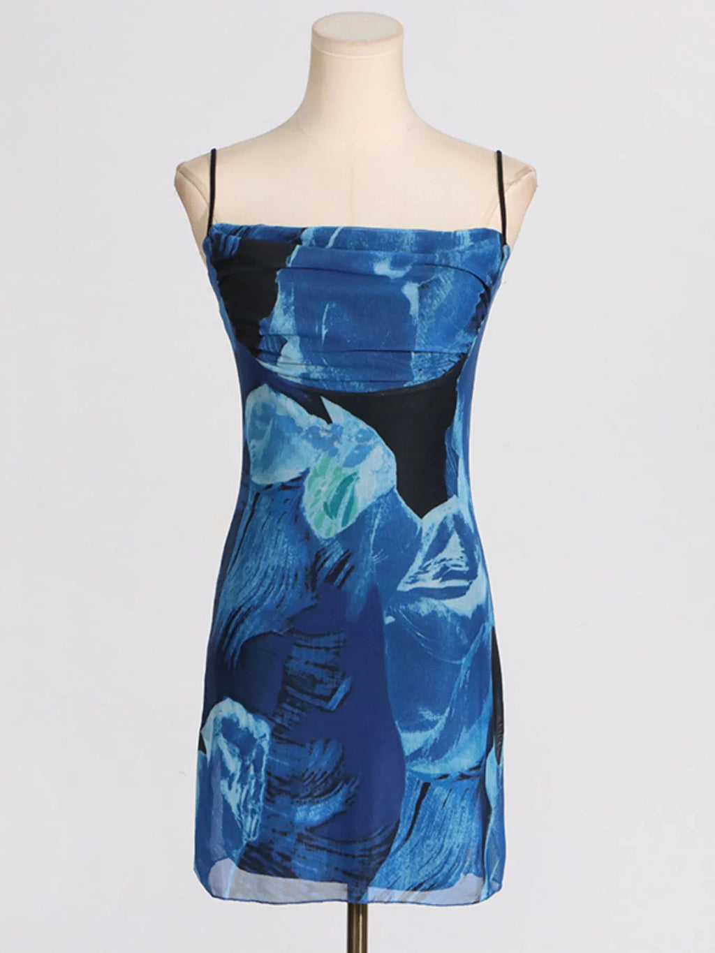 Stylish Cowl Neck Cami : Mini Dress