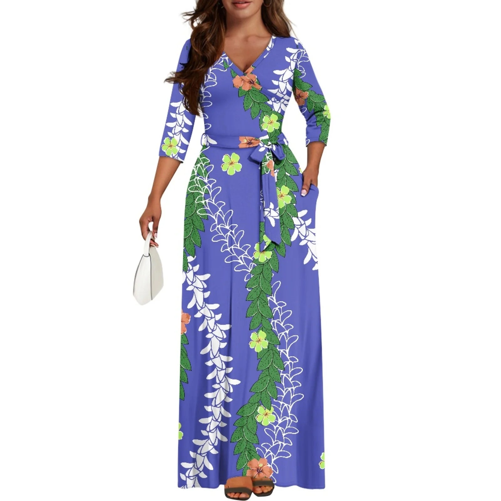 Hawaii Festival Celebration Puakenikeni Lei Dress 2025 | Premium Custom POD Service | Resort Bestseller Island Style
