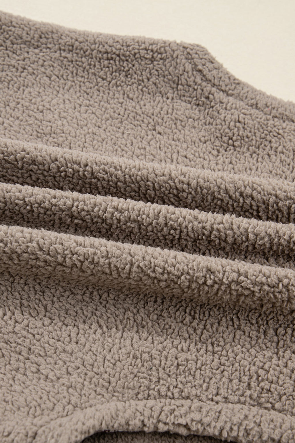 Floral Contrast Trim Fleece Side Bow Tie Vest