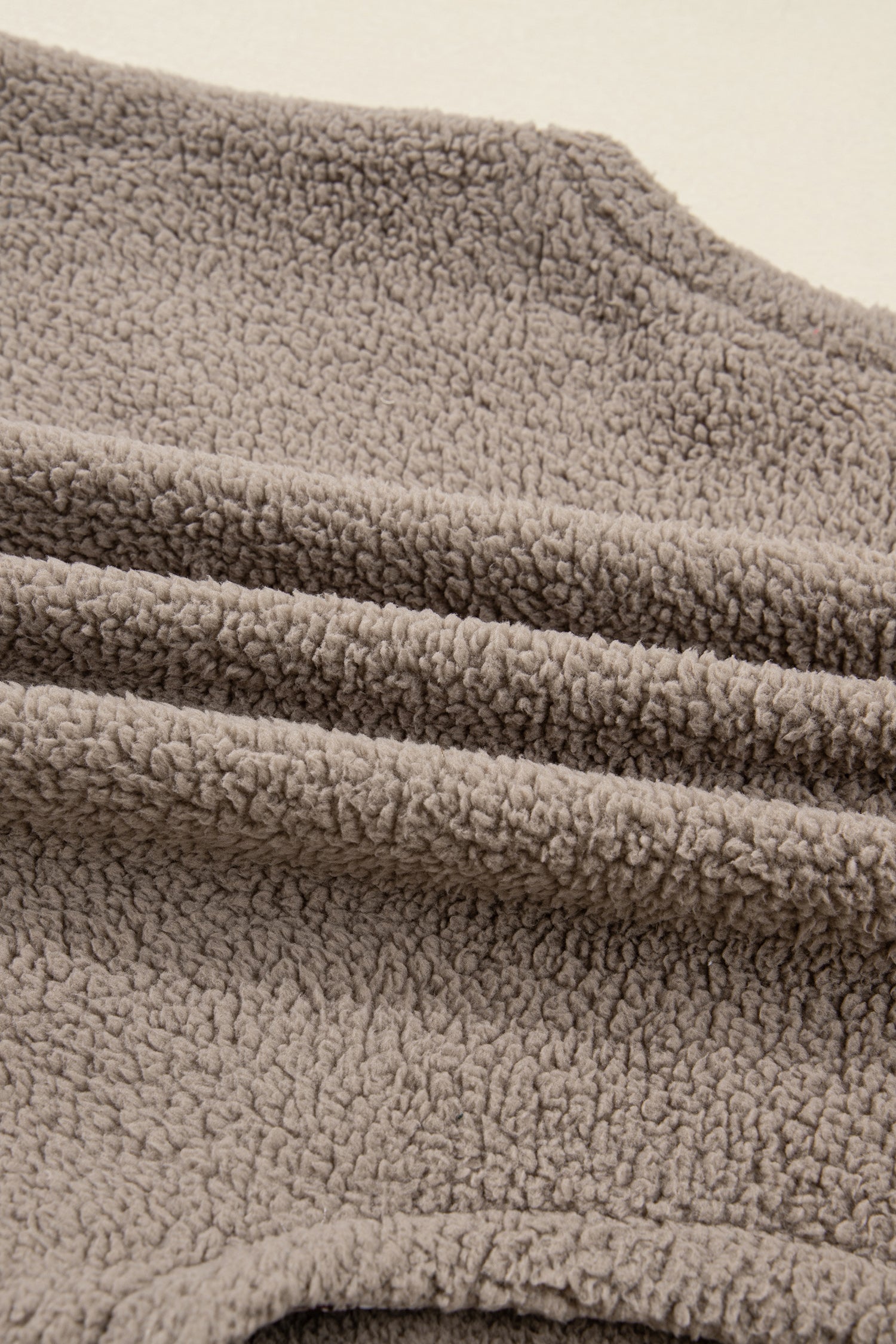 Floral Contrast Trim Fleece Side Bow Tie Vest