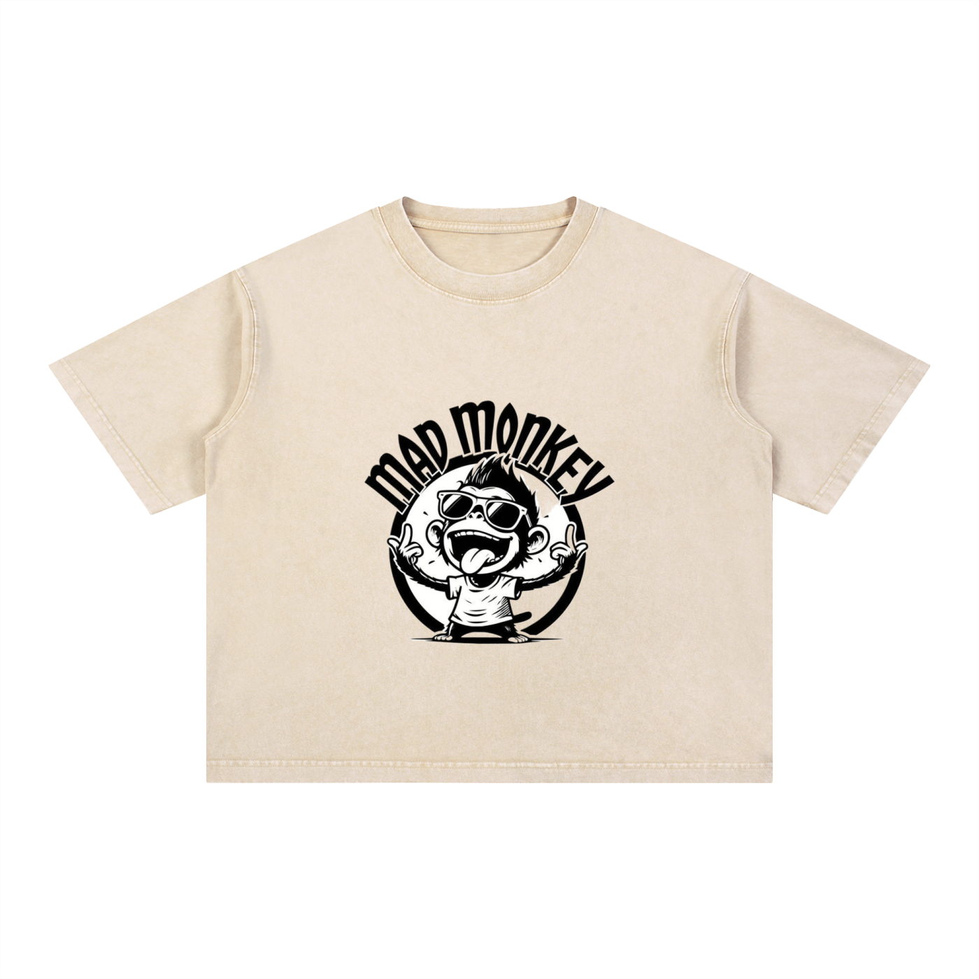 Mineral Wash Boxy Cotton T-Shirt