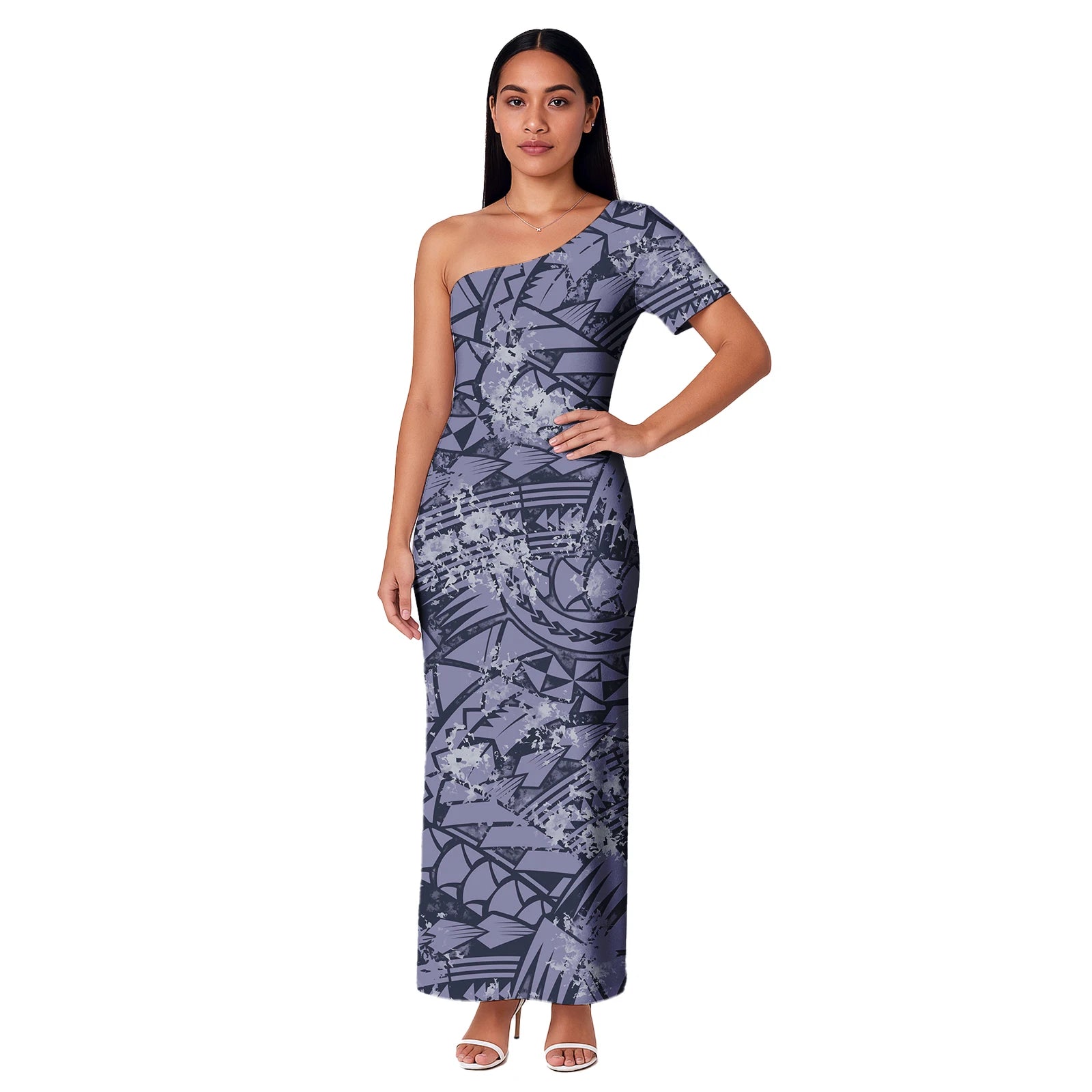 Ladies Dresses Polynesian Tribal Designs Sexy Hawaiian Tropical Printed Casual Dress New Plus Size Gowns Women