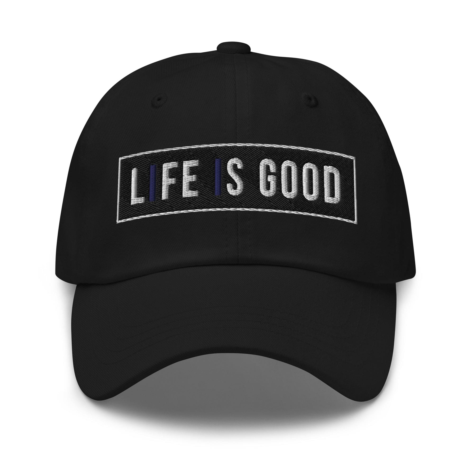 Embroidered Baseball Cap - Adjustable - Life is Good Print