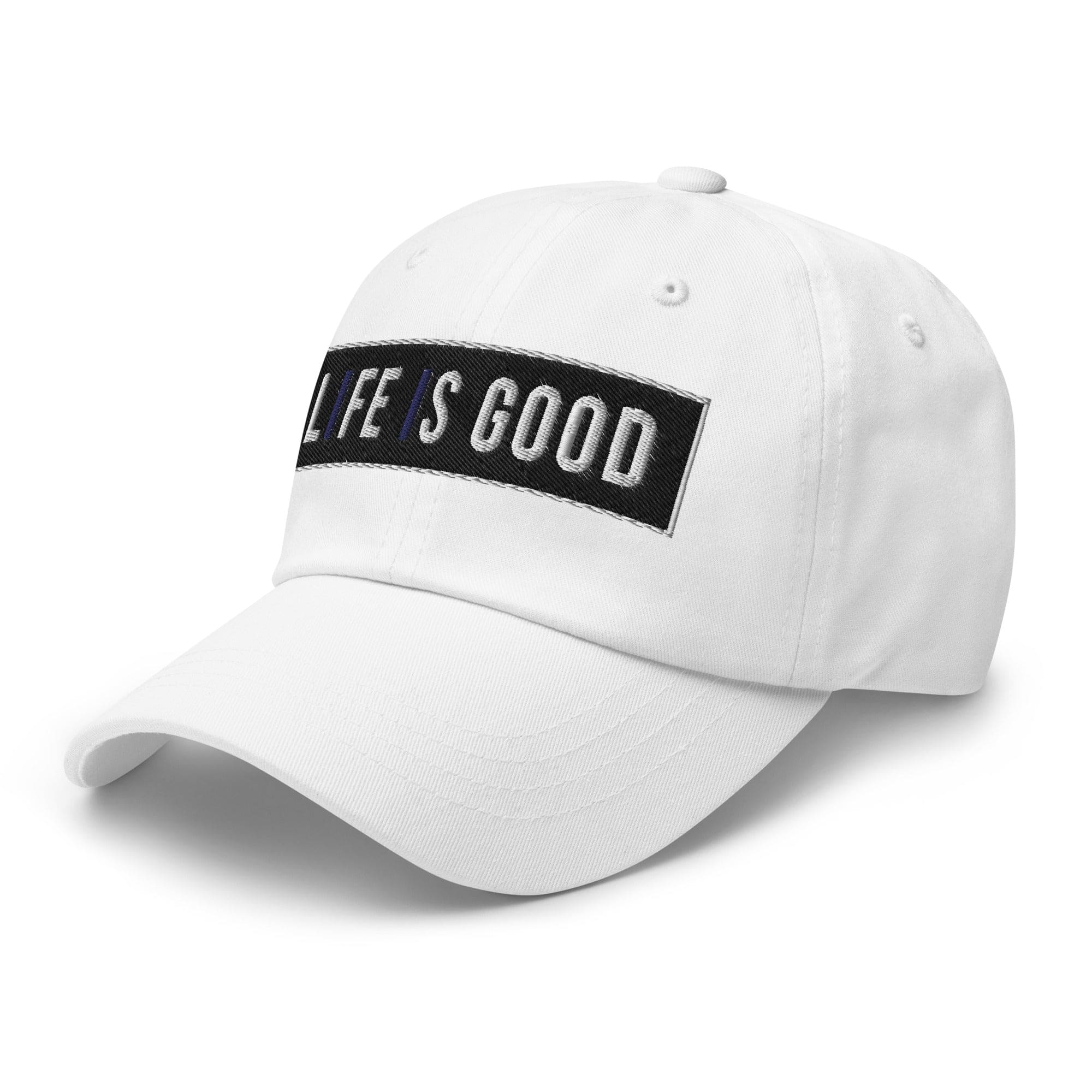 Embroidered Baseball Cap - Adjustable - Life is Good Print