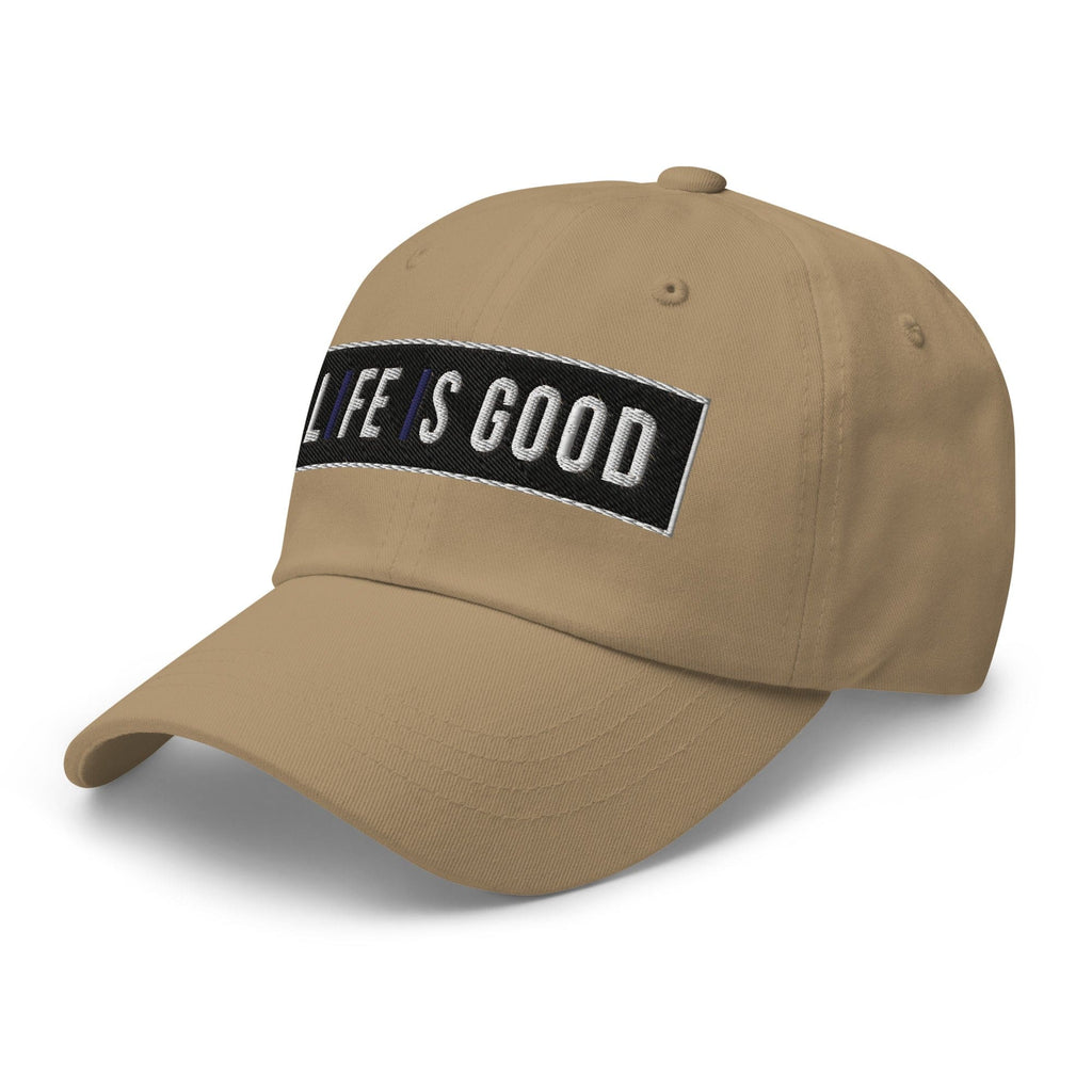 Embroidered Baseball Cap - Adjustable - Life is Good Print
