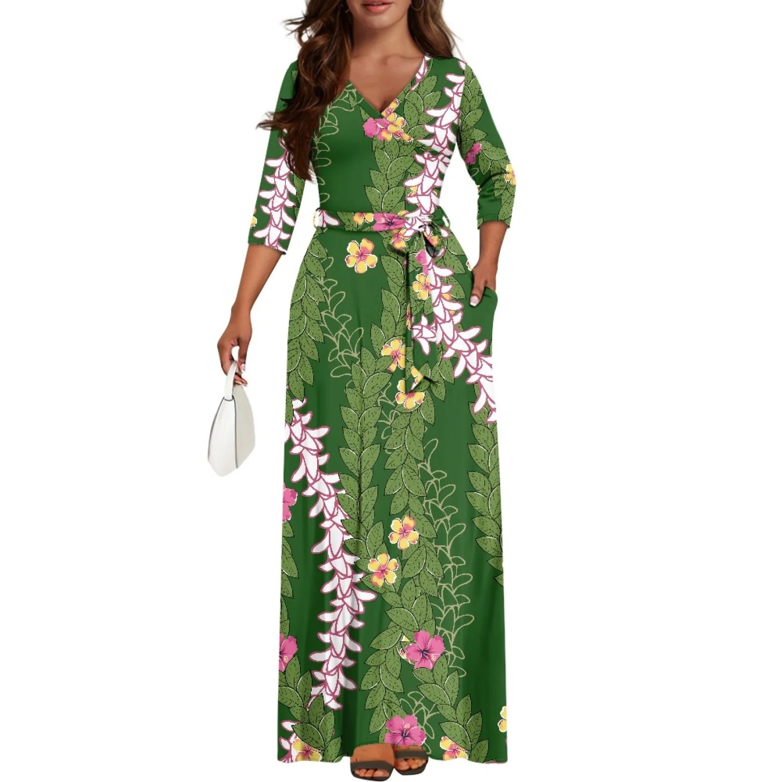 Hawaii Festival Celebration Puakenikeni Lei Dress 2025 | Premium Custom POD Service | Resort Bestseller Island Style