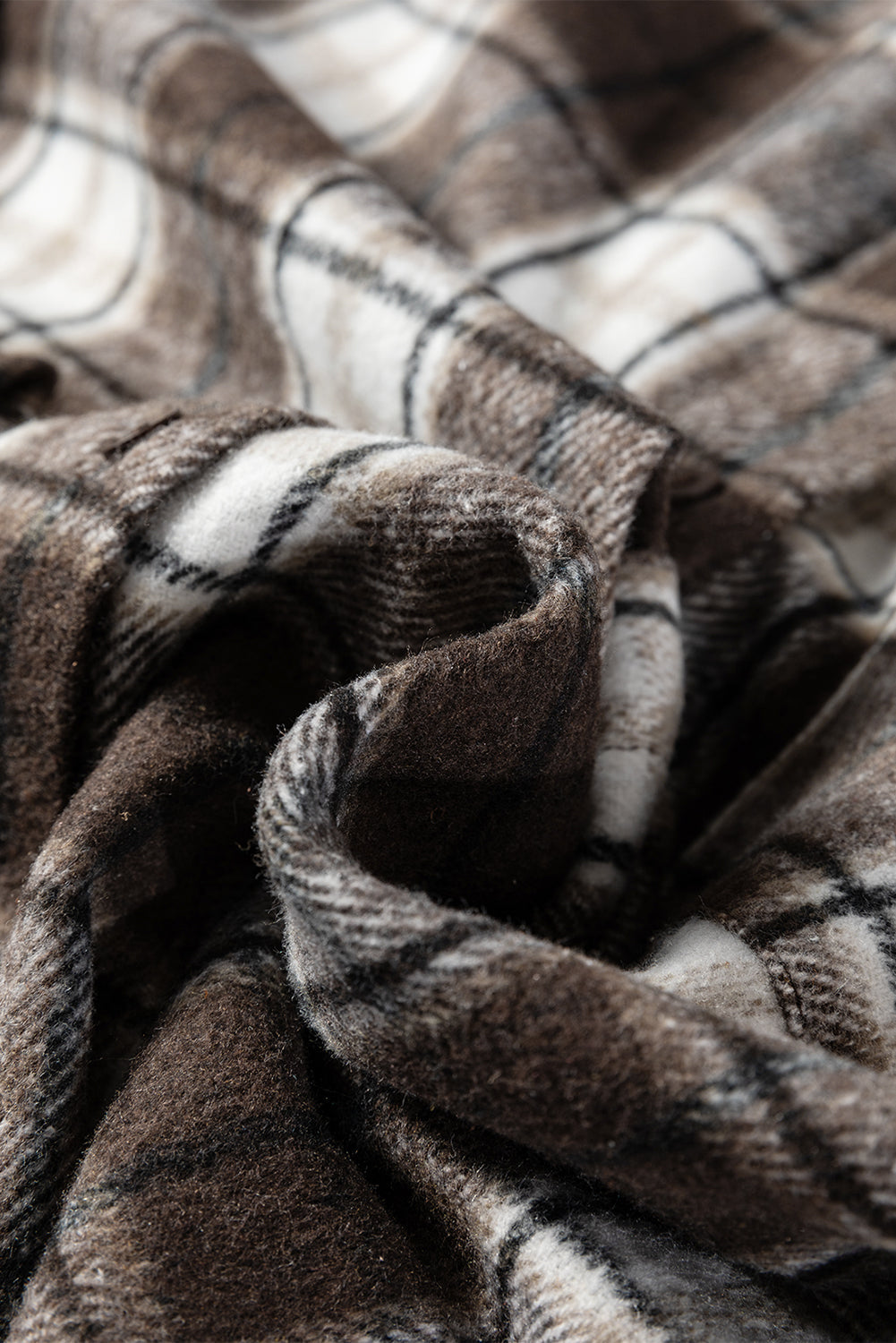 Plaid Flannel Chest Pocket Boyfriend Shacket