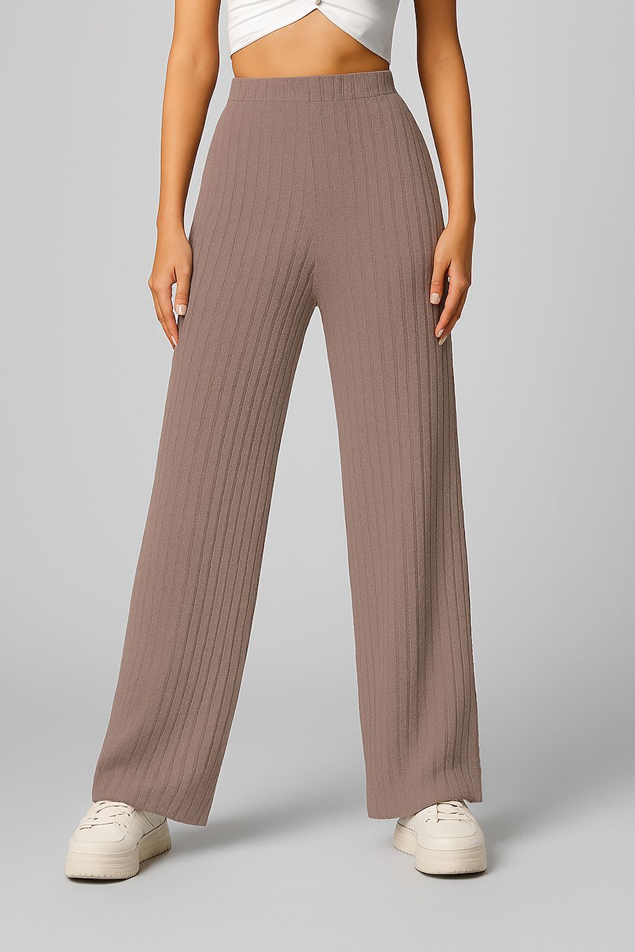 Trouser for Women-Dust Rose (Size-S) | D133