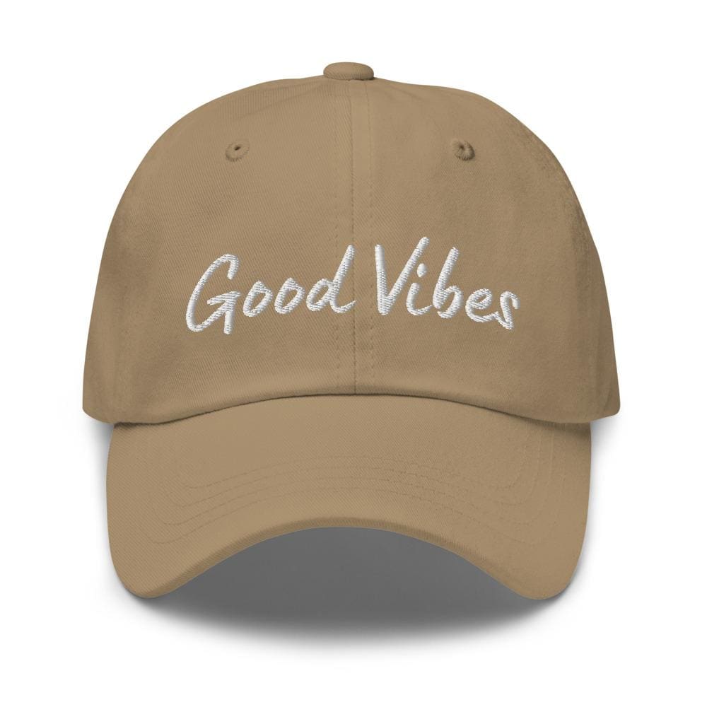 Embroidered Baseball Cap- Adjustable - Good Vibes