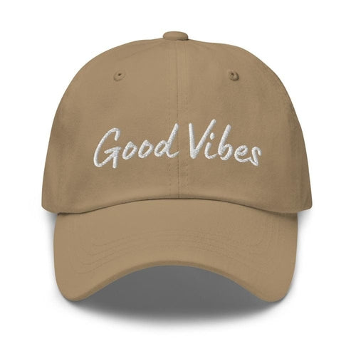 Embroidered Baseball Cap- Adjustable - Good Vibes