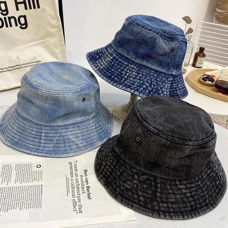 Faded Denim Bucket Hat