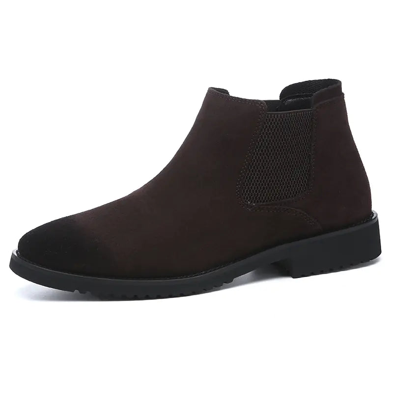 Bottines Chelsea montantes en cuir pour homme